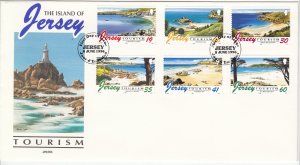 Jersey 1996 Tourism Set on FDC