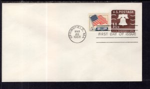 US U548 Liberty Bell Postal Stationary U/A FDC