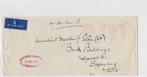 O.H.M.S 1943 Sidney Australia Stamps Cover  Ref: R7969