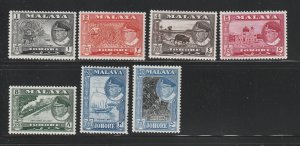 Johore 158-162, 164-165 MH Various