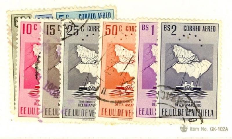 Venezuela Scott C446-54 Used (few minor faults) - Catalog Value $27.40