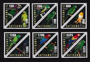[SU1136] Suriname Surinam 2002 Parrots Birds Triangles  MNH