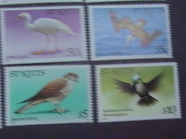 ST.KITTS # 49a-66a -MINT/NEVER HINGED---COMPLETE SET-----BIRDS-----1992