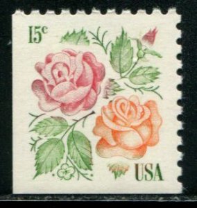 1737 US 15c Roses, MNH bklt sgl