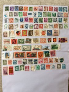 German 100+ stamps - Lot O