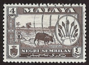 1957-1963 Coat of Arms, Negri Sembilan 4С (LL-68)