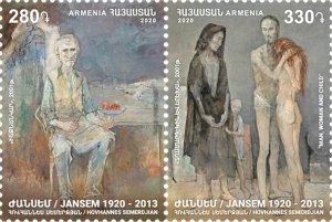 Armenia 2020 MNH** French-Armenian painter Jean Jansem (Hovhannes Semerdjian)