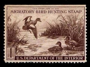 RW9 1942 UNUSED FEDERAL DUCK STAMP - NG - VF - $45.00 (ESP#10016)