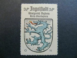 A4P1F11 Ingolstadt Coffee Hag 1910 Vignettes Places Advertising Mark City Coat of Arms-