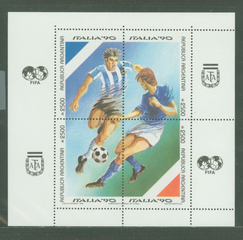 Argentina #1679  Souvenir Sheet (Soccer)