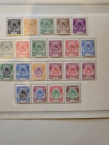 Stamps Malaya Perlis Scott #7-21 h