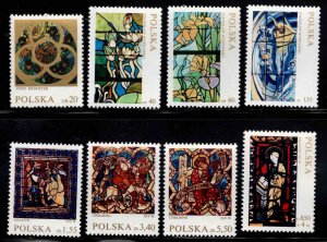 Poland Scott 1832-1838, B122 MNH** stained glass window set