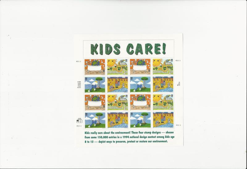 Kids Caare - Earth Day  Scott #2954