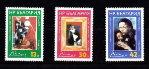 BULGARIA SC# 2860-2862 PICASSO PAINTINGS - MNH