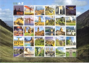 GB 2012 - UK A-Z Composite Sheet - SG-3308MS MNH