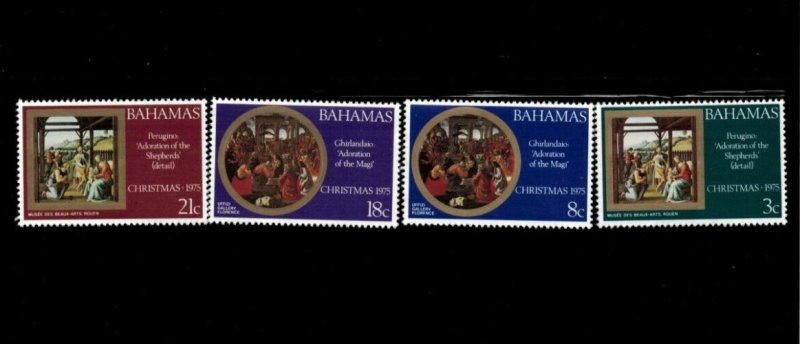 Bahamas 1975 - Christmas 1975  - Set of 4 Stamps  - Scott #380-3 - MNH
