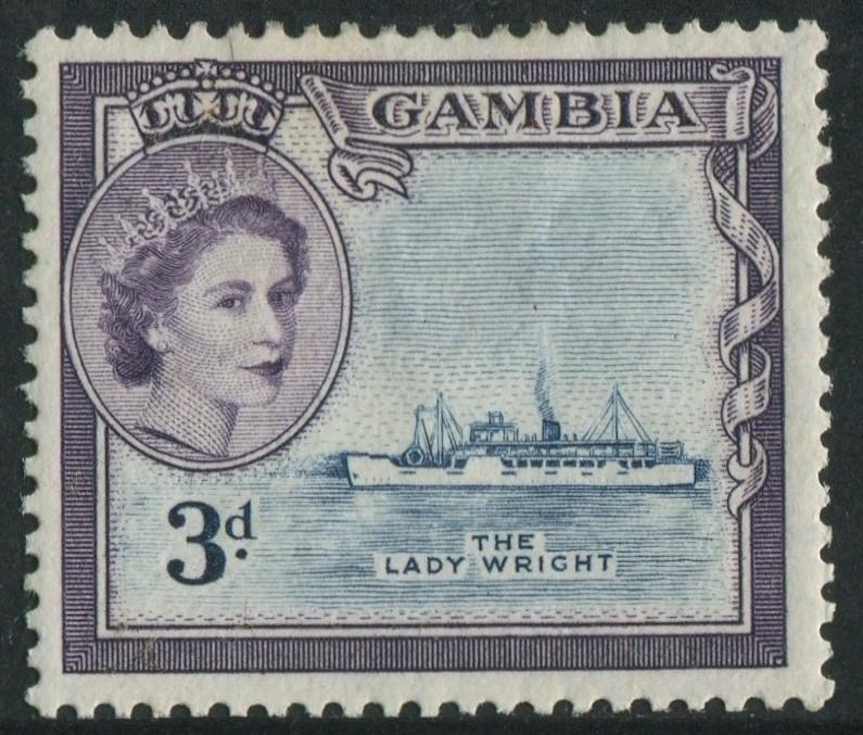 GAMBIA 1953 - 3d MH