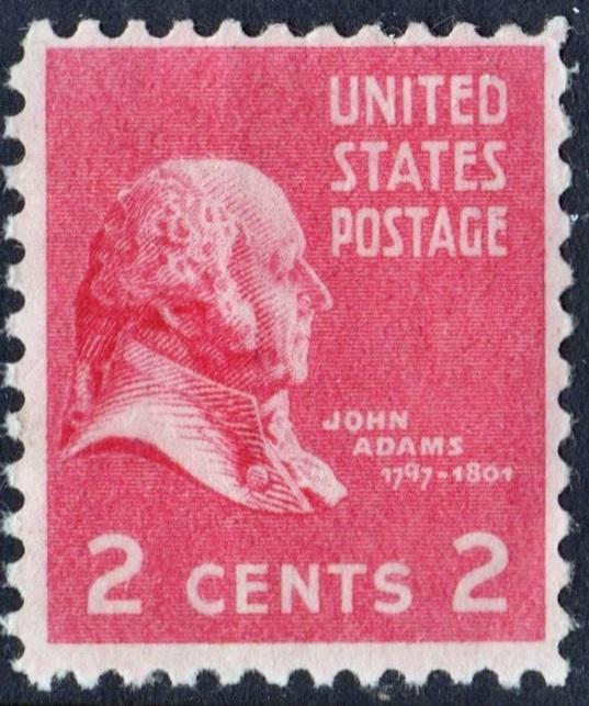 SC#806 2¢ John Adams (1938) MNH