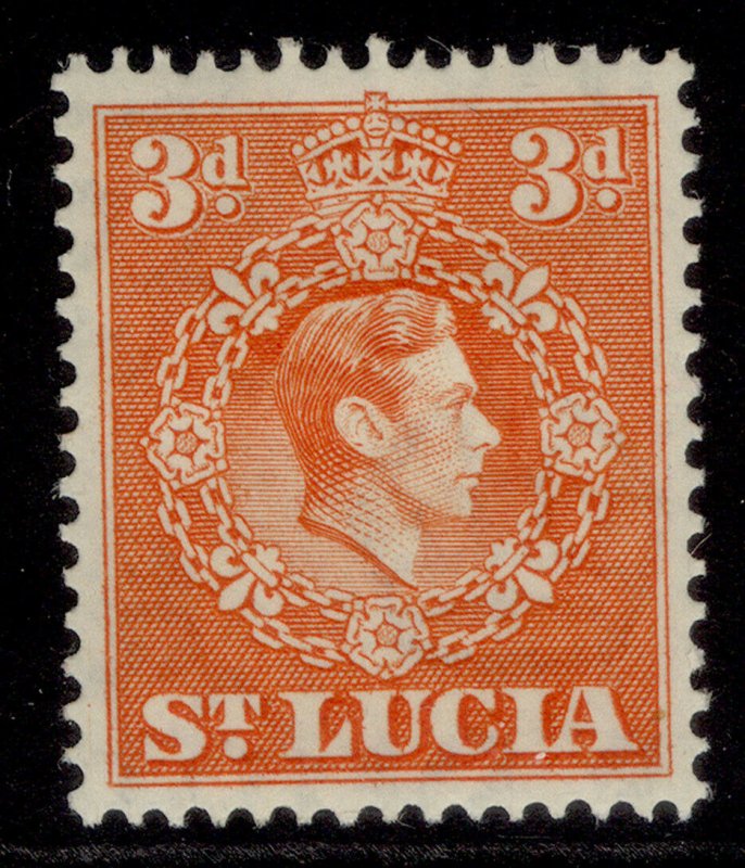 ST. LUCIA GVI SG133, 3d orange, M MINT. 