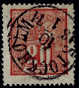 Sweden SC#16 Used F-VF great cancel SCV$20.00....Real Deal!!