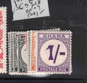 Ghana Postage Due SG D9-18 MOG (2haw)