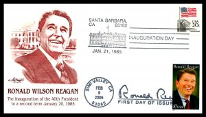 1985 Ronald Reagan Inauguration DUAL With 2005 First Day – Artmaster Cachet