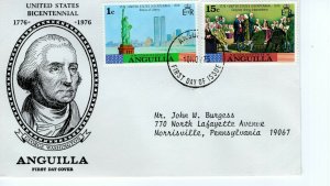 ANGUILLA  1976 The 200th Anniversary of American Revolution  FDC13805