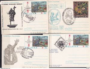 Poland 10 Postal Stationary Cards Special cancel 16119