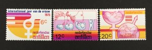 Netherlands Antilles 1975 #375-7, Women's Year, MNH.