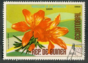 Equatorial Guinea European Flower used CTO single