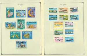 St.Lucia 1946-1999 Mint (6 used) Hinged on Scott International Pages