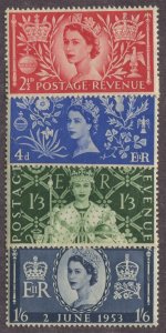 Great Britain #313-316 Mint Set 