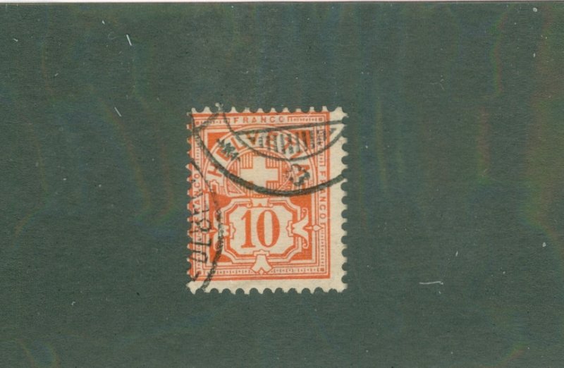 SWITZERLAND 73 wmk faint USED BIN $1.00