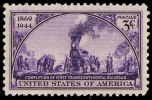 Railroad Train One PACK OF TEN 3 Cent Postage Stamps Scott 922