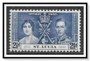 St Lucia #109 Coronation Issue MH