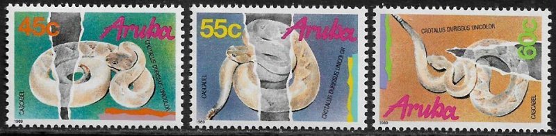 Aruba #50-2 MNH Set - Snakes