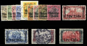 German Colonies, German Offices in Morocco #20-30 (Mi. 21-33A) Cat€600, 190...