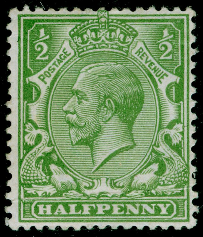 SG356 SPEC N14(-), ½d VERY pale bright yellow-green, NH MINT. UNLISTED. RP CERT