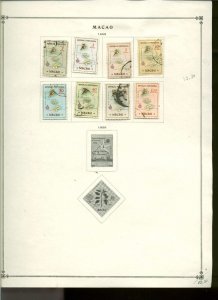 Collection, Macao Scott Album Pages, 1888/1967, Cat $77, Mint & Used
