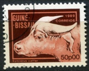 Guinea-Bissau Sc#857 Used, 50p multi, Animals (1989) (1989)