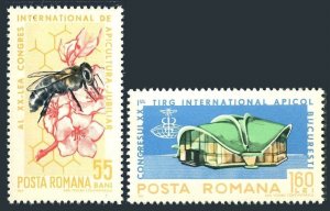 Romania 1762-1763, MNH. Michel 2425-2426. Beekeeping Association, Congress 1965.