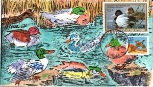 #RW56 Lesser Scaup Meissner FDC