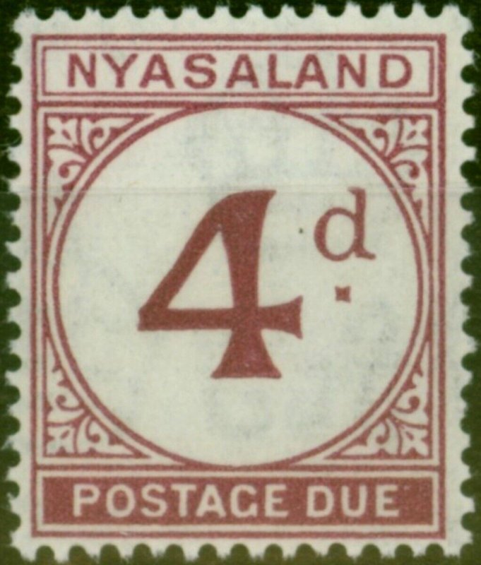 Nyasaland 1950 4d Purple SGD4 V.F VLMM (2)