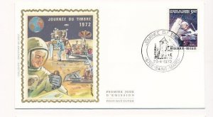 D86821 Stamp Day 1972 FDC Silk Cachet Belgium Saint Mard