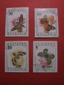 BULGARIA STAMP:1990 COLORFUL-BEAUTIFUL-LOVELY BUTTERFLY USED-LARGE SIZE STAMPS