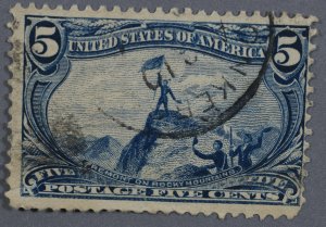 United States #288 Used VG/Fine Light Place Cancel Good Color HRM