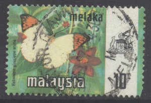 Malaya Malacca Scott 78 - SG74, 1971 Butterflies 10c used