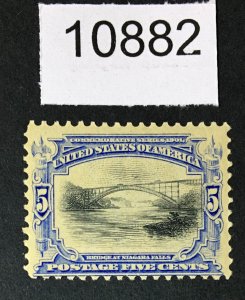 US # 297 MINT OG NH CAT. $180 LOT #10882