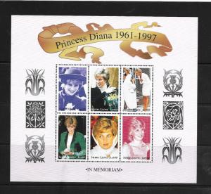 O) 1997 SIERRA LEONE, DIANA PRINCES OF WALES AND MOTHER TERESA OF CALCUTTA, MNH