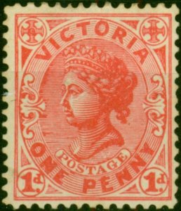 Victoria 1911 1d Rose Carmine SG417b Fine MM